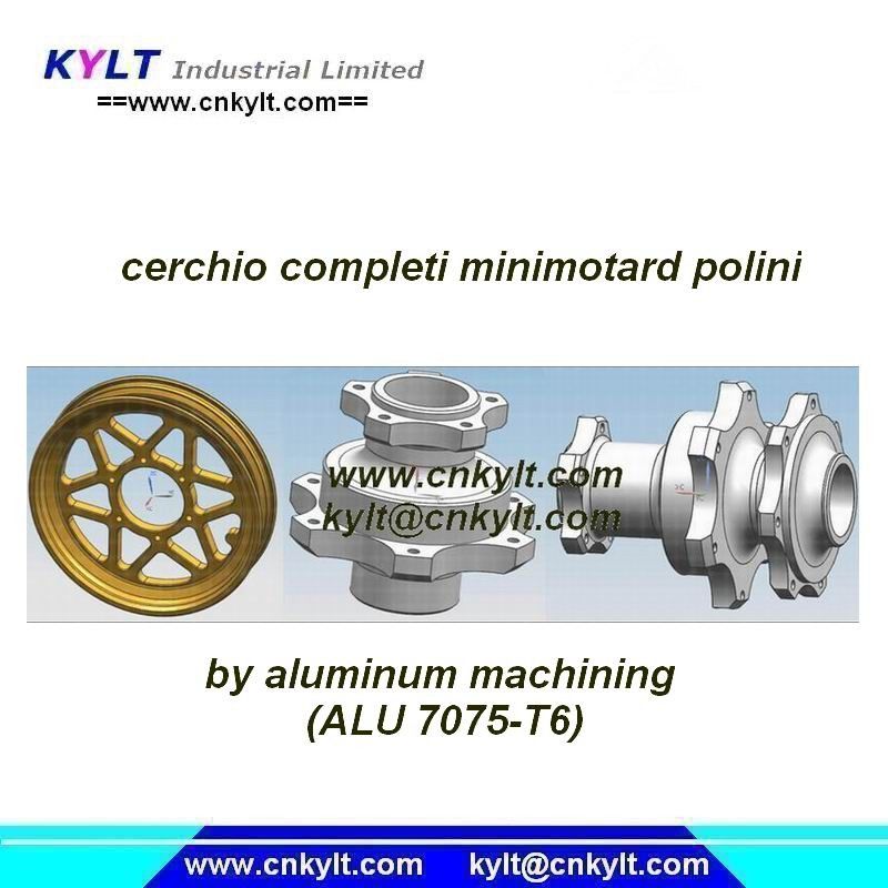 Ruote di Mini Motorcycle &amp; hub lavoranti di alluminio (polini di minimotard di completi di cerchio) fornitore