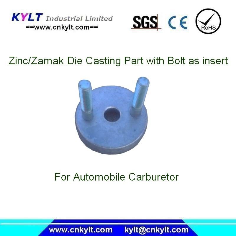 Lo zinco/iniezione di Zamak si separa l'inserzione d'acciaio del bullone del ferro fornitore
