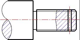 La linea dell'intersezione è semplificata alla linea retta